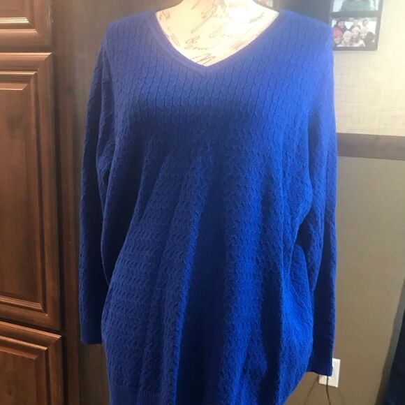 Laura Scott  blue sweater 24/26 - Picture 6 of 12